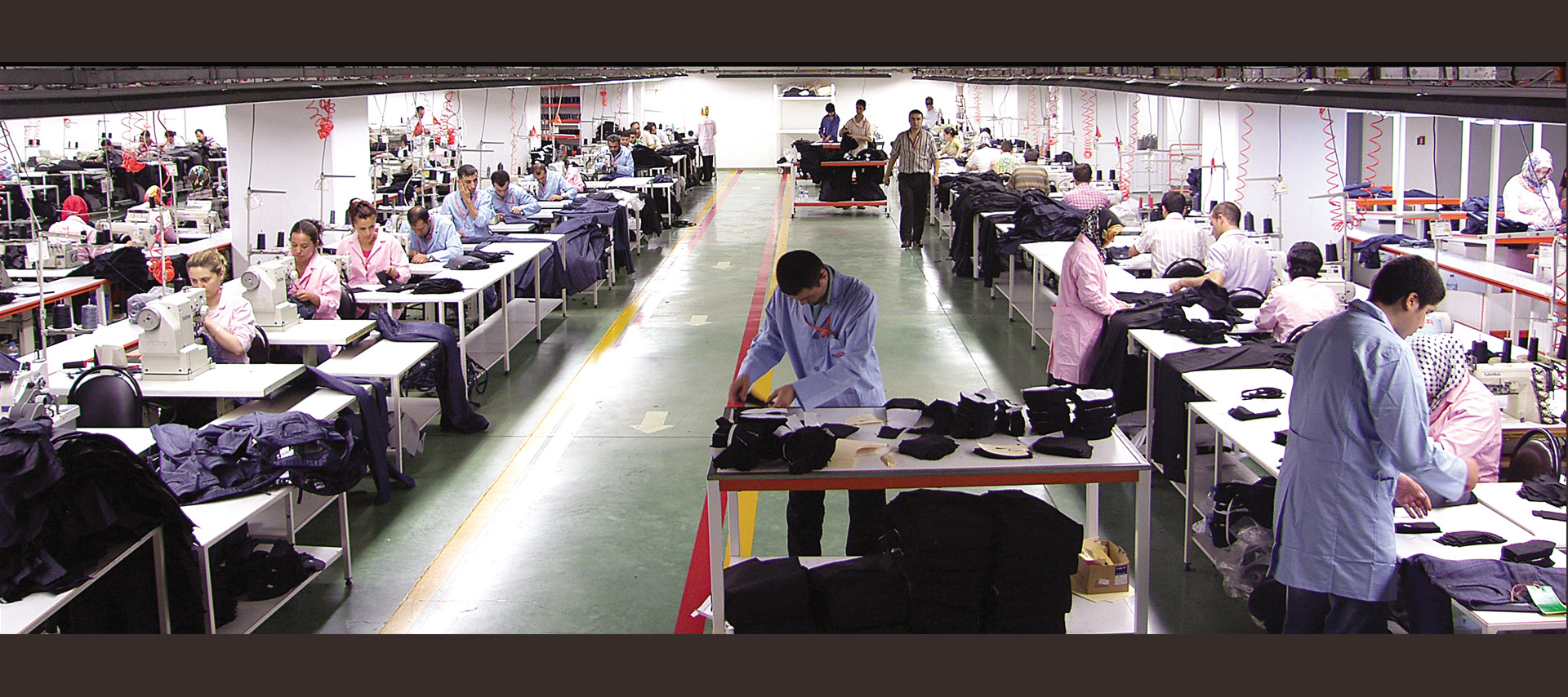 Nurteks tekstil üretim dikimhane bölümü, tekstil fabrikaları